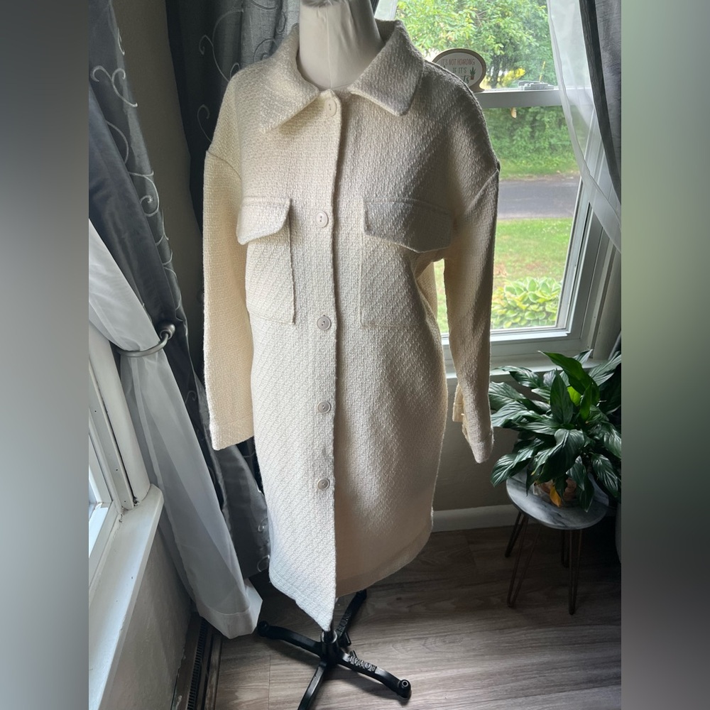 Elegant Cream Women's Coat